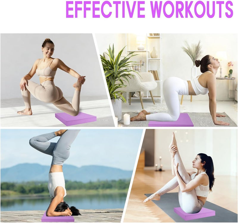 MBKHFLL Exercise Balance Pad，Balance Foam Mat for Physical Therapy Equipment & Strength Stability Training, Slip Resistant Foam Mat for Yoga, Pilates, Meditation，Gardening knee pads - Image 5